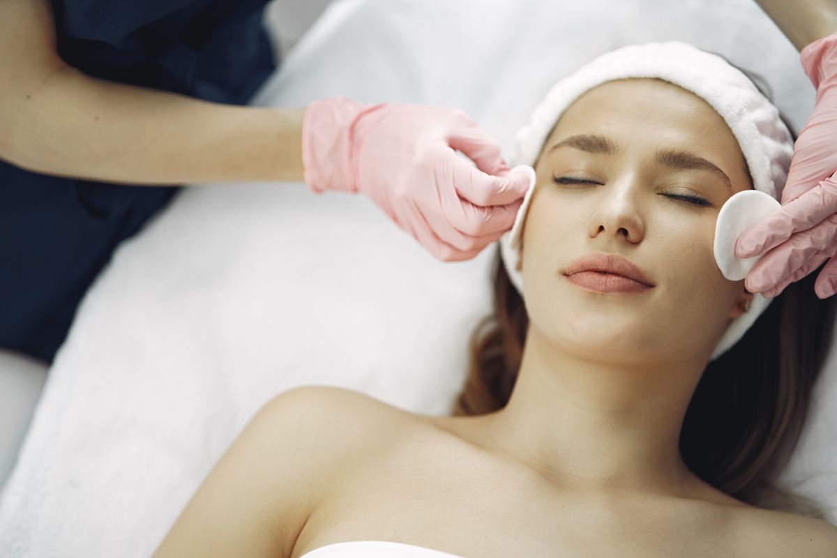 Ambiente acolhedor de clínica de estética